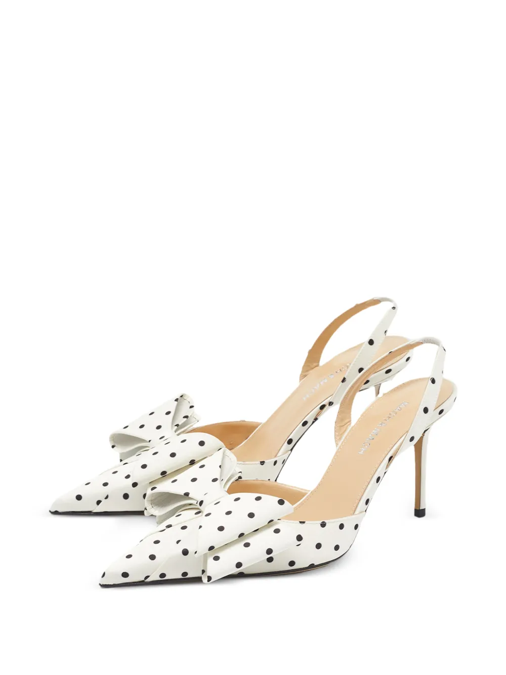 MACH & MACH escarpins Le Cadeau à bride arrière - Blanc MACH & MACH escarpins Le Cadeau à bride arrière - Blanc