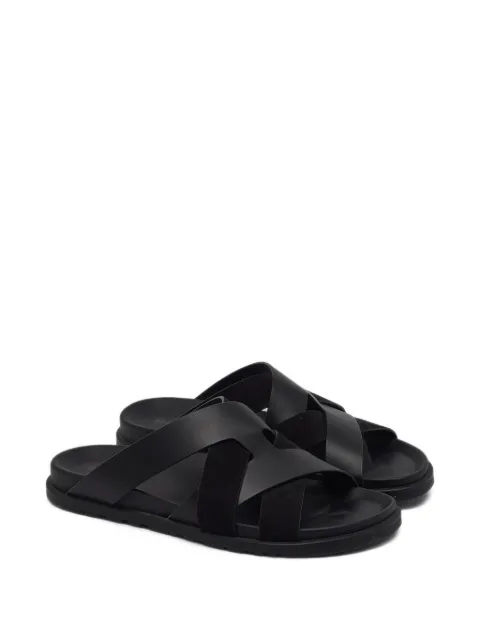 Hermès Pre-Owned Kazimir leather suede sandals