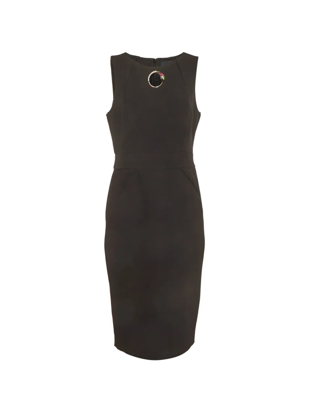 Pre-owned Roberto Cavalli Class Pleated Sleeveless Dress In Black