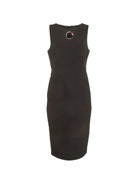 Roberto Cavalli Class pleated sleeveless dress