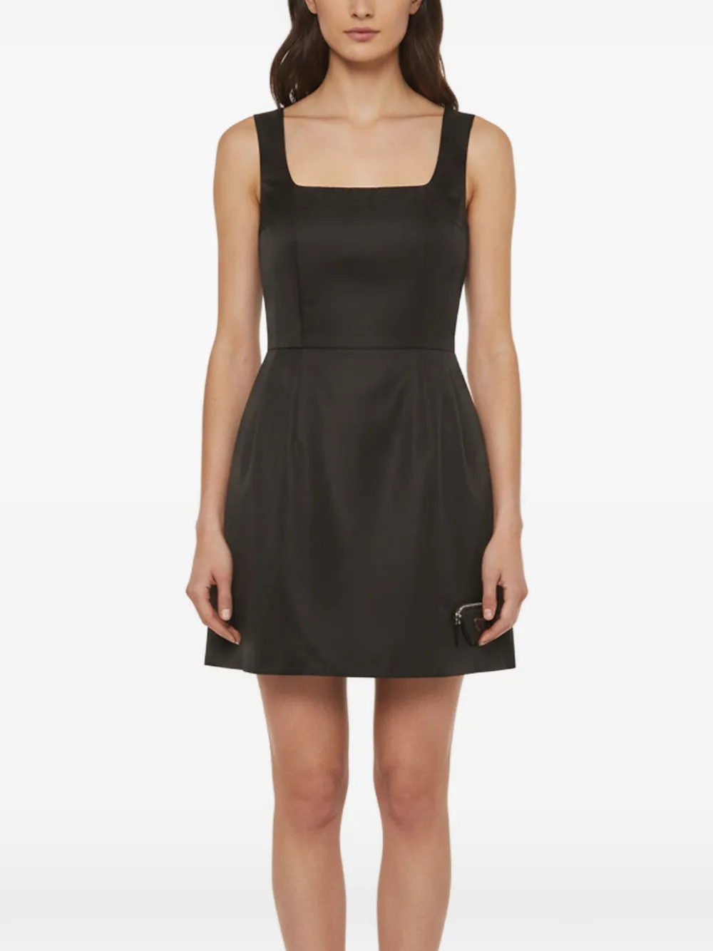 Prada Pre-Owned robe courte en nylon recyclé - Noir Prada Pre-Owned robe courte en nylon recyclé - Noir