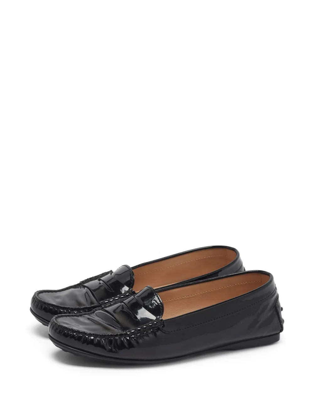 Tod's Vintage Gommino patent leather loafers - Schwarz