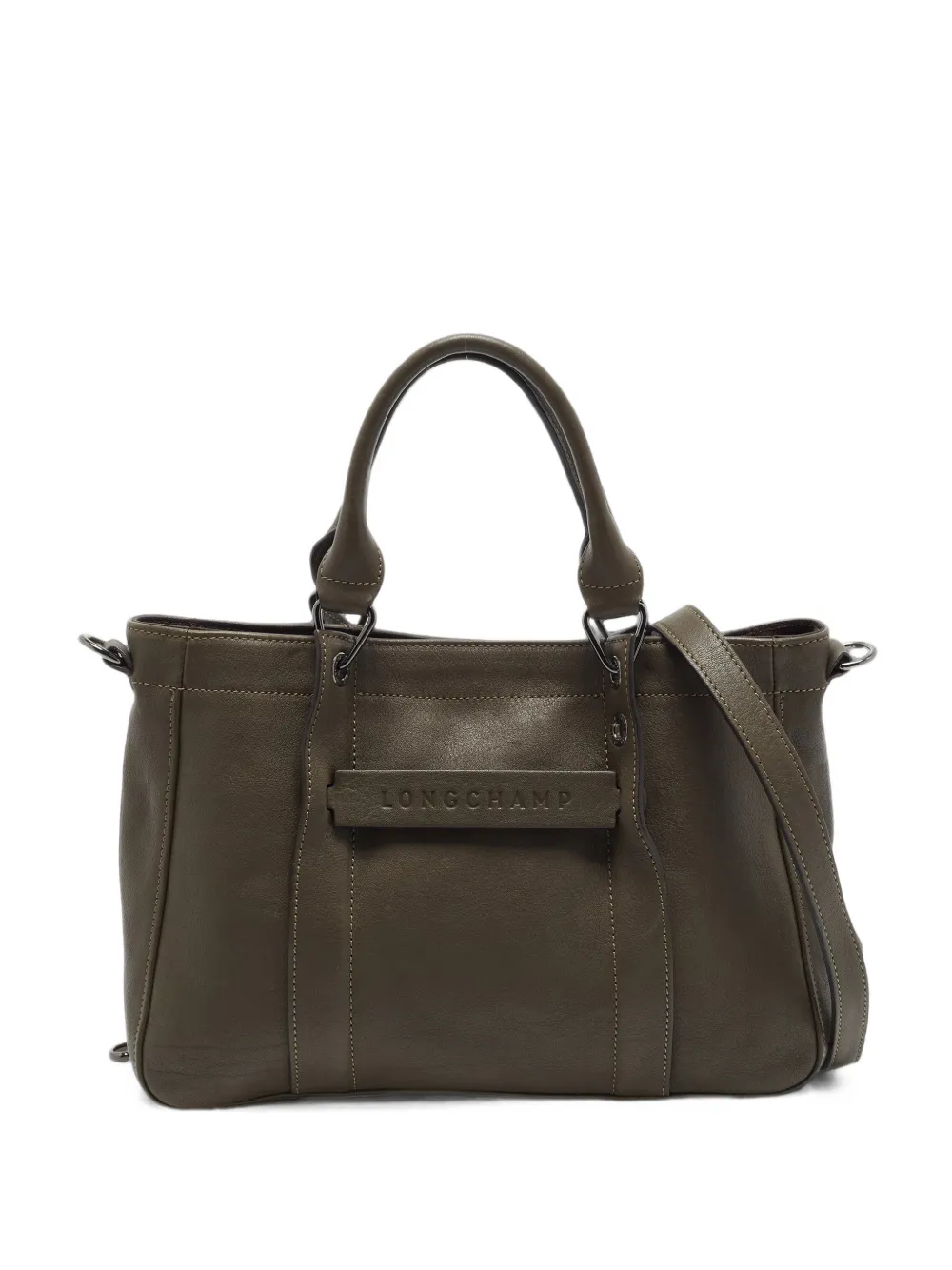 Longchamp 3D leather tote bag - Vert