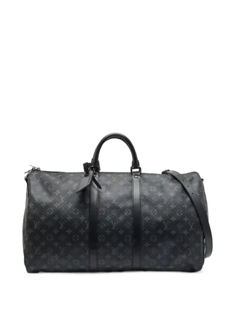 Louis Vuitton Pre-Owned 2019 Keepall Bandoulière Monogram-Eclipse duffel bag