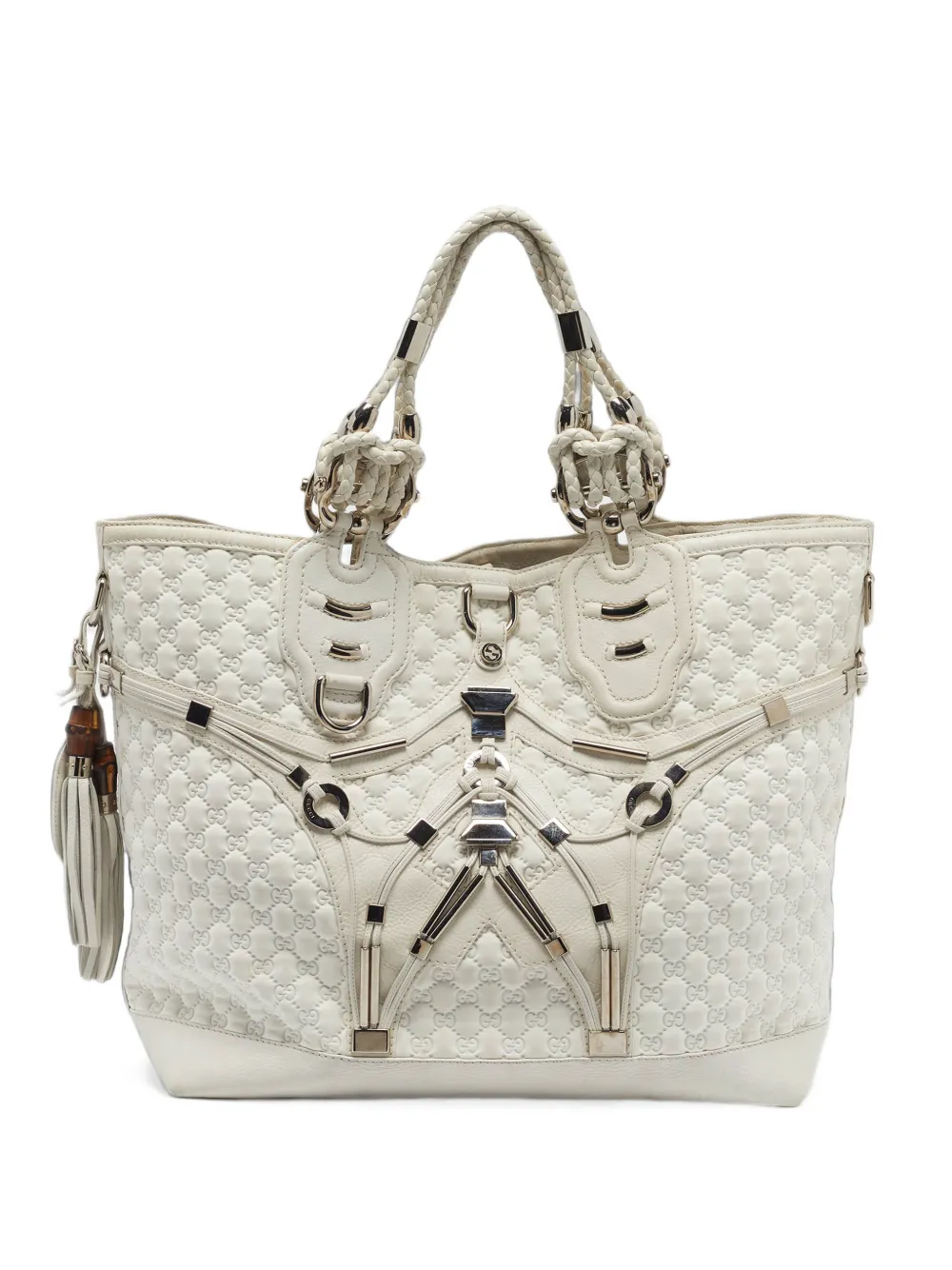 Gucci Pre-Owned cabas Techno Horsebit - Blanc Gucci Pre-Owned cabas Techno Horsebit - Blanc