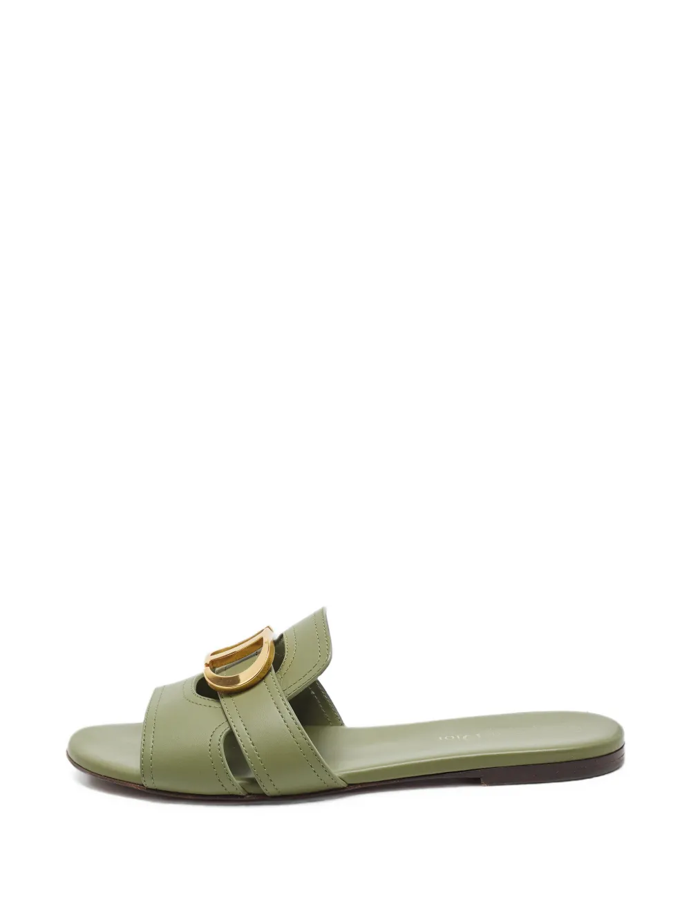 Christian Dior Pre-Owned sandales 30 Montaigne en cuir - Vert Christian Dior Pre-Owned sandales 30 Montaigne en cuir - Vert