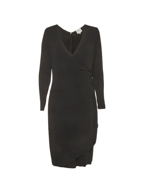 Armani Vintage draped V-neck midi dress