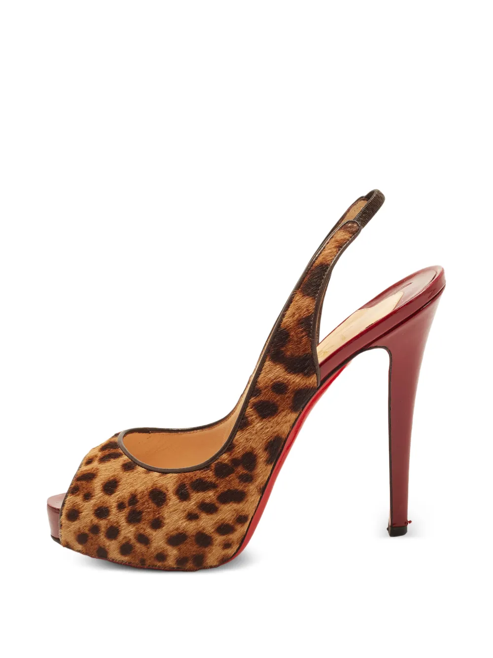 Christian Louboutin Pre-Owned Very Prive Pumps mit Leopardenprint - Braun