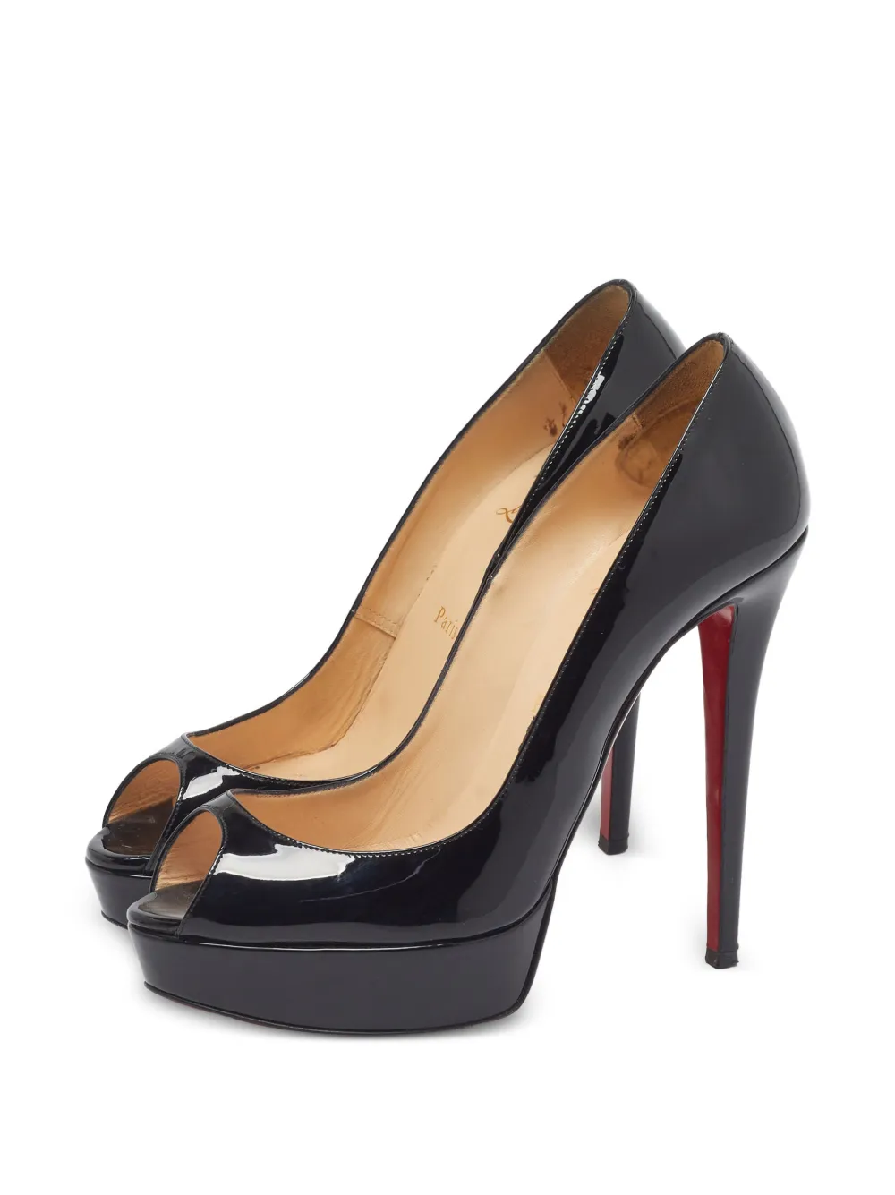 Christian Louboutin Pre-Owned Lady Peep Peeptoe-Pumps mit Plateau - Schwarz
