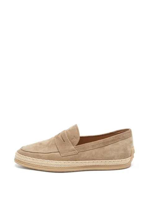 Tod's Vintage suede penny loafers