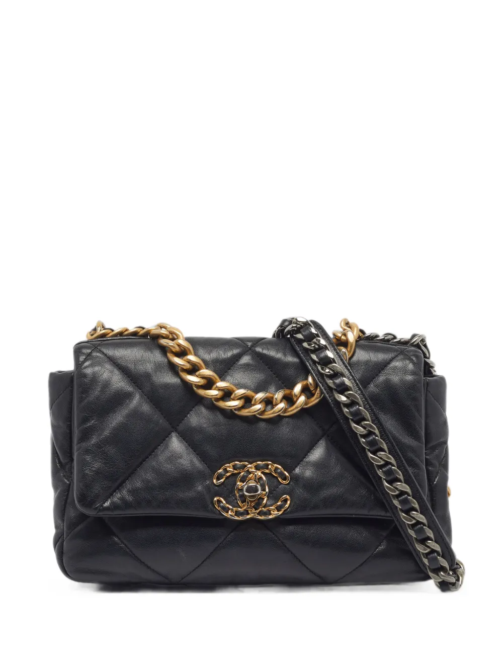 CHANEL Pre-Owned small 19 quilted shoulder bag - Nero