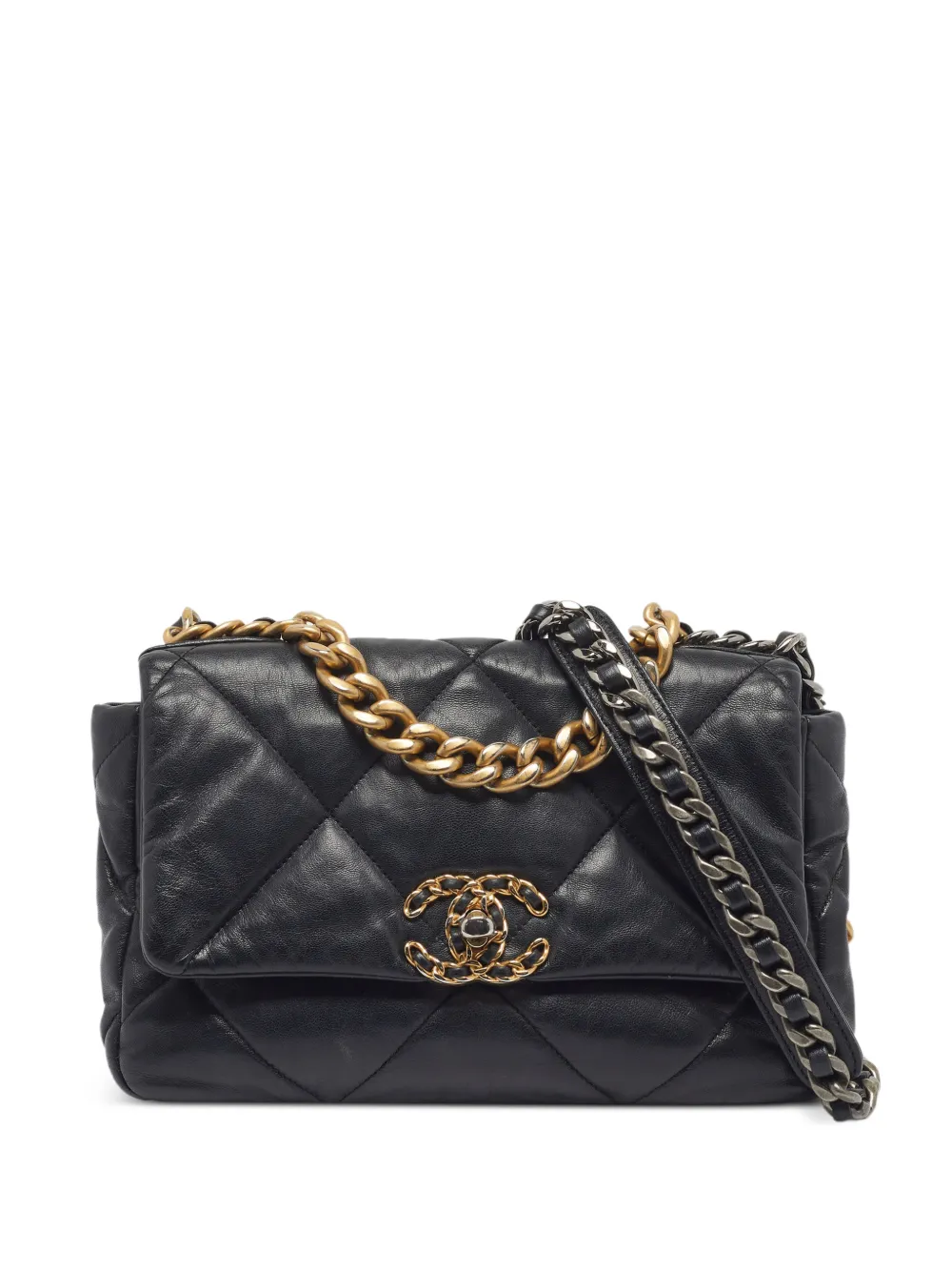 CHANEL Pre-Owned small 19 quilted shoulder bag - Schwarz