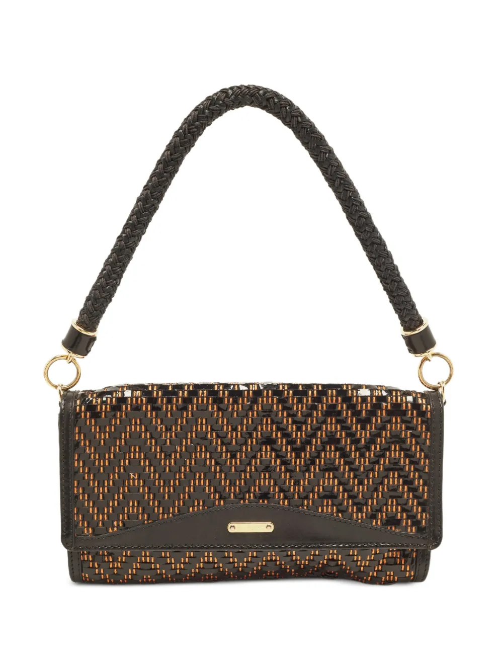 Burberry Pre-Owned sac cabas en cuir à chevrons - Noir