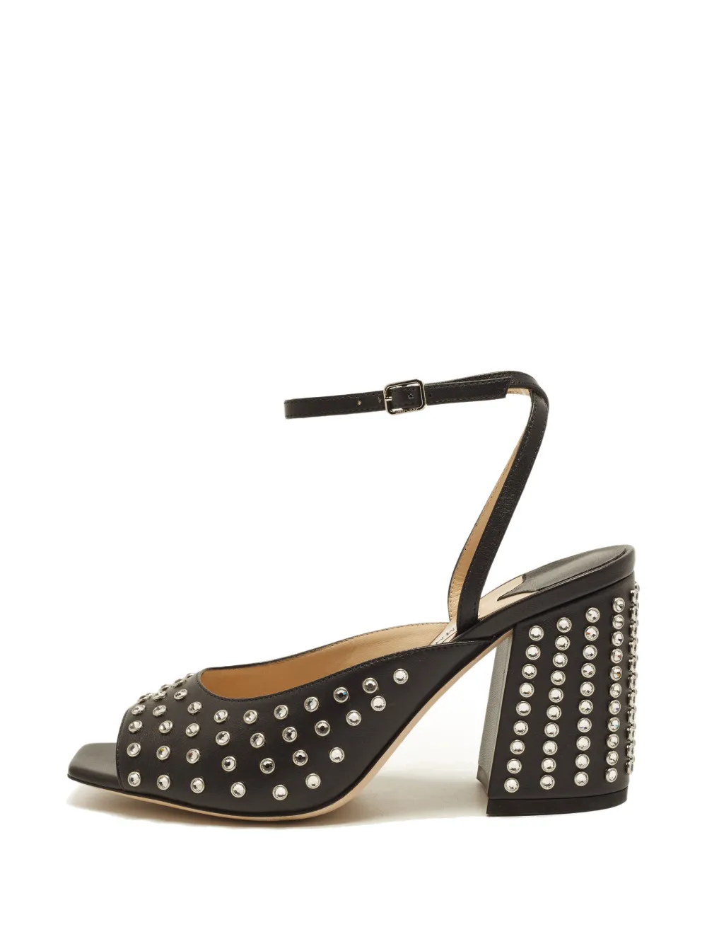 Jimmy Choo Pre-Owned Jassidy Sandalen mit Nieten - Schwarz
