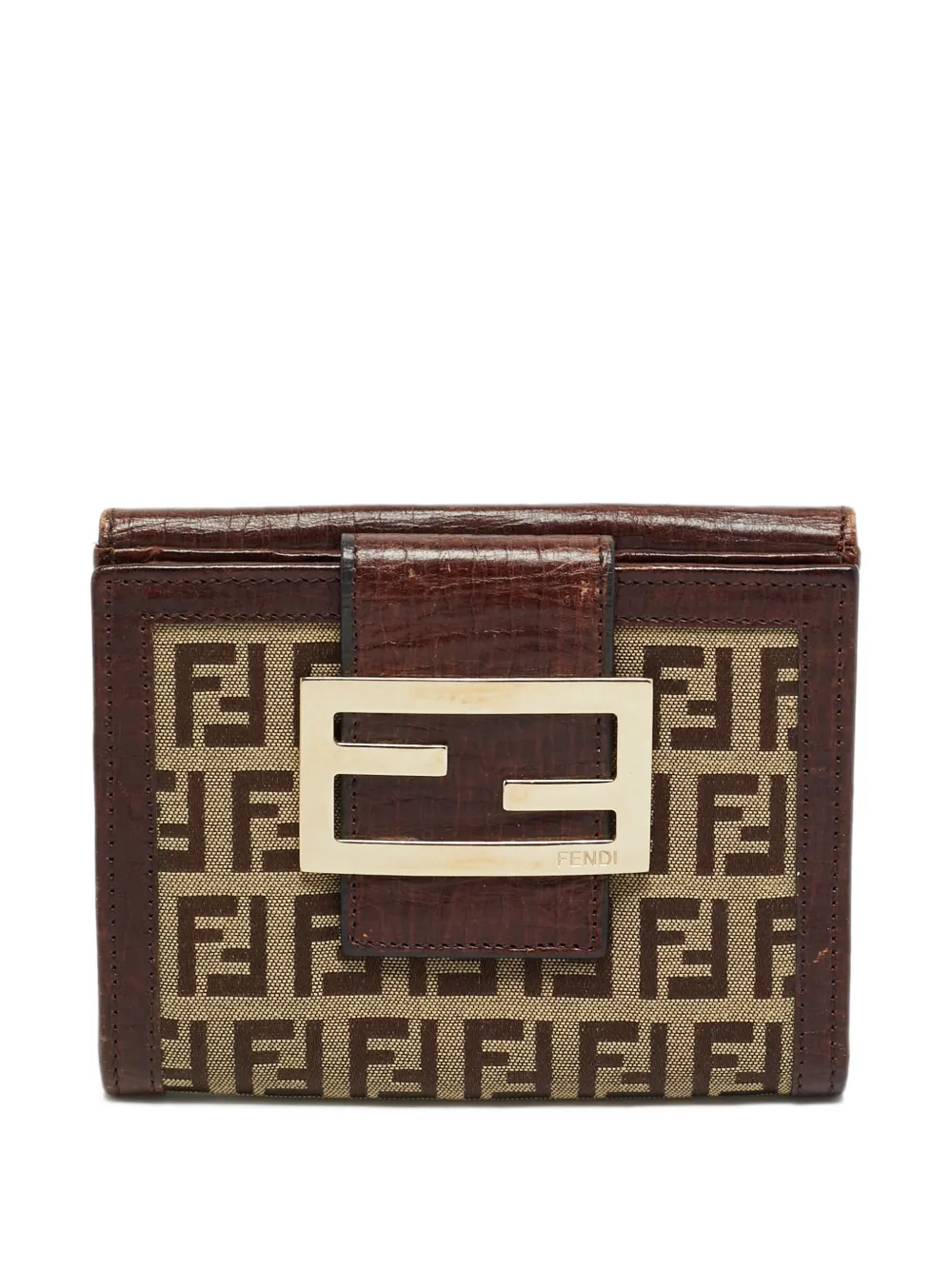Fendi Pre-Owned 2008 Portemonnaie mit Logo - Braun