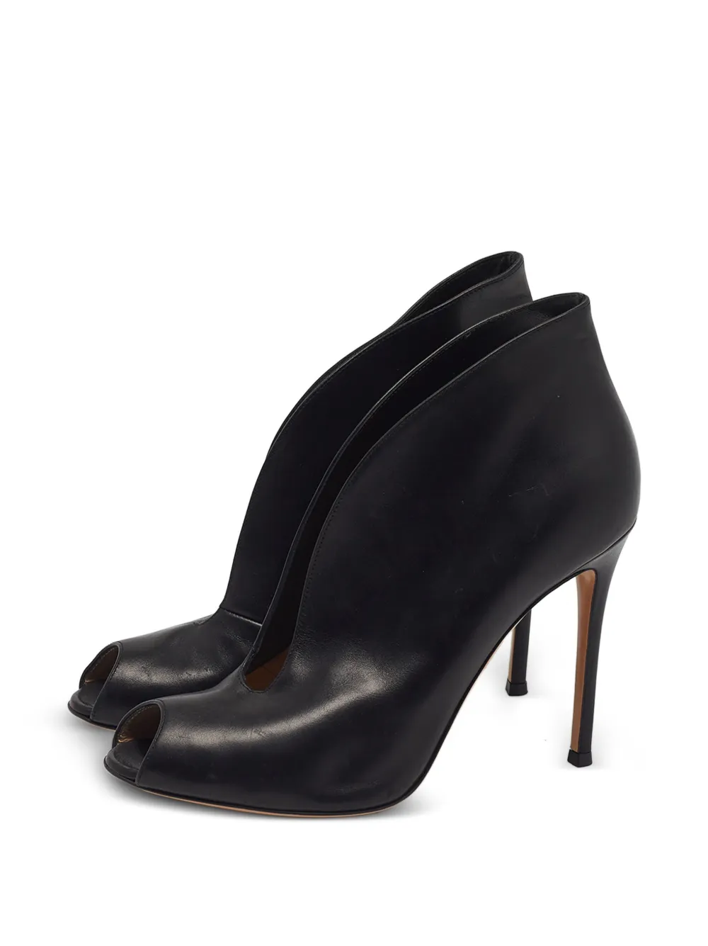 Gianvito Rossi Vamp peep-toe ankle boots - Nero
