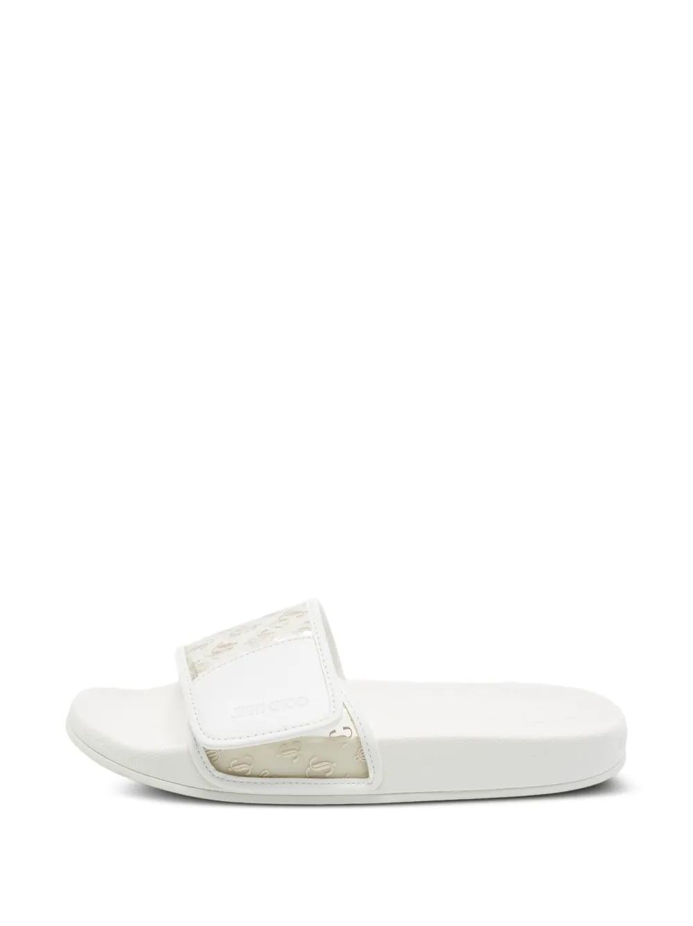 Jimmy Choo Pre-Owned Pantoletten mit Klettverschluss - Weiß