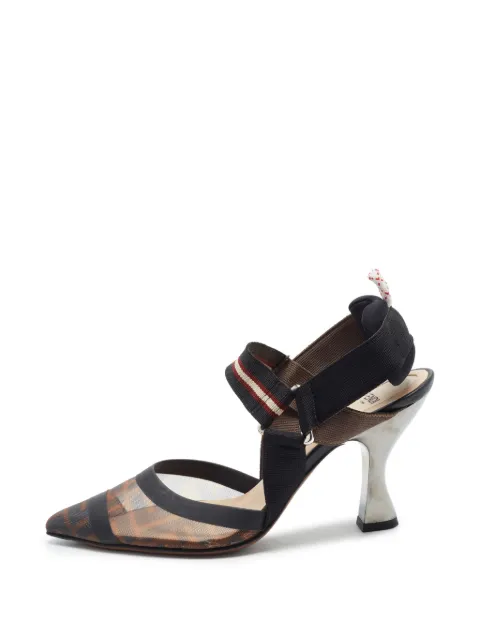 Fendi Pre-Owned Colibri Zucca slingback pumps