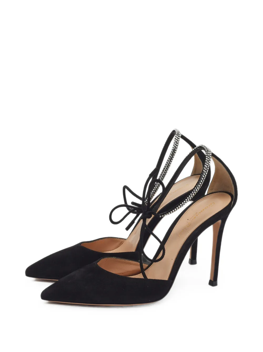 Gianvito Rossi Montecarlo crystal-embellished pumps - Nero