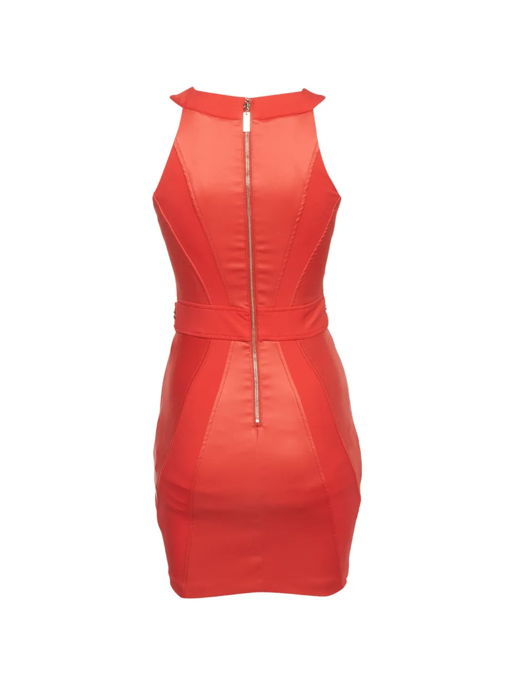 Elisabetta Franchi chain-detail mini dress - Rosso