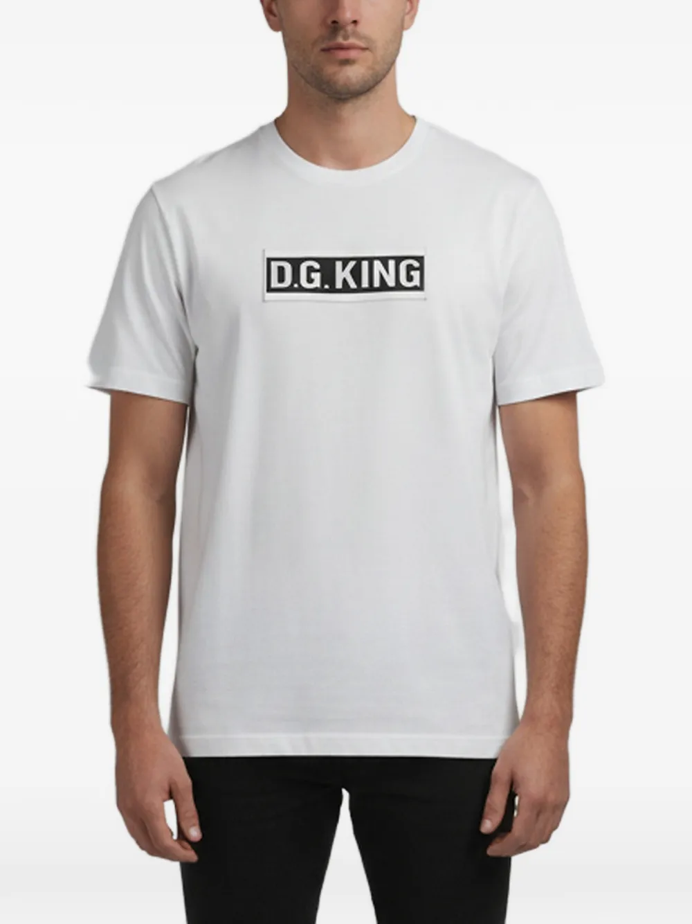 Dolce & Gabbana Pre-Owned T-Shirt mit DG-Applikation - Weiß