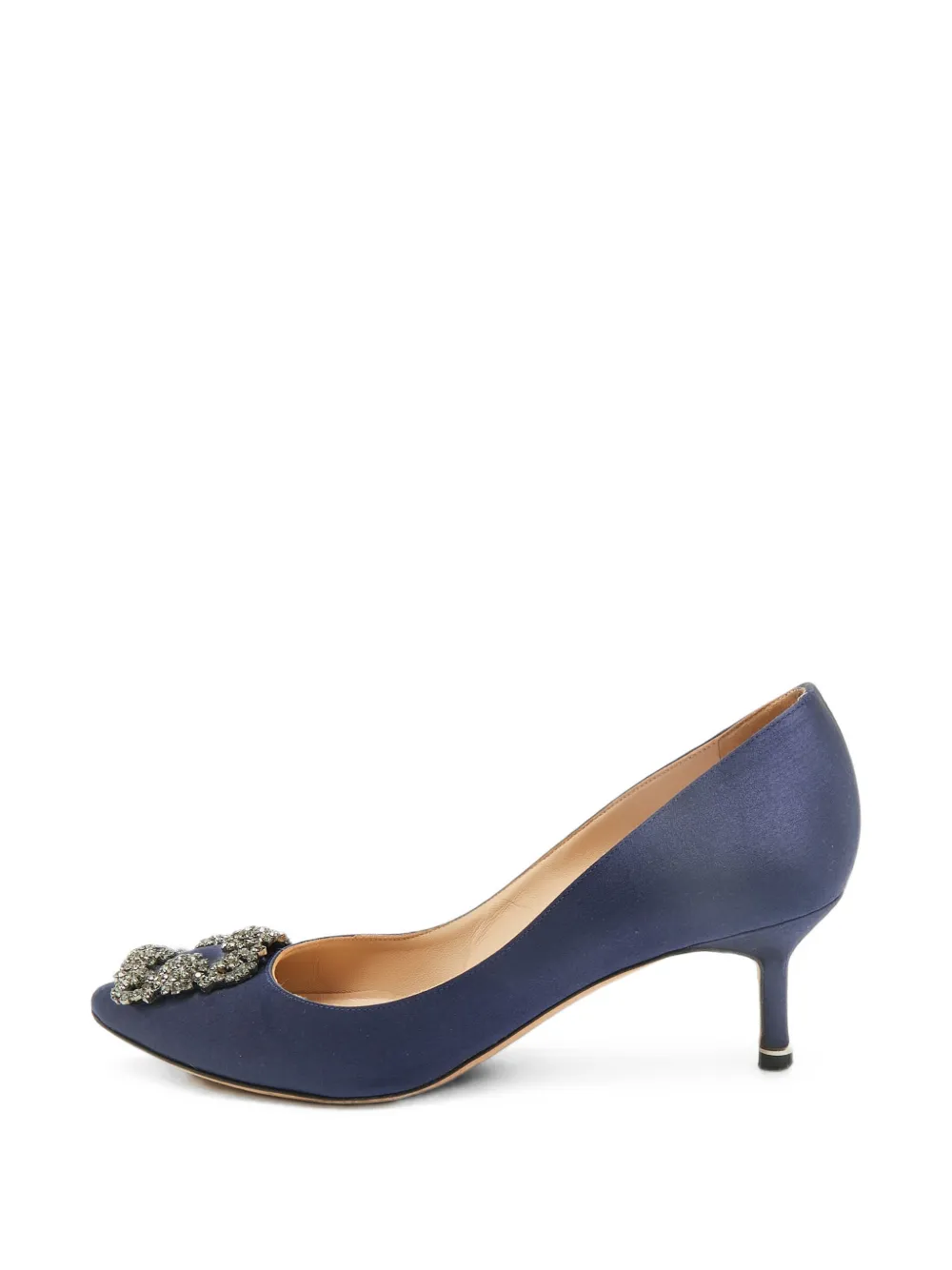 Manolo Blahnik Hangisi buckled pumps - Blu
