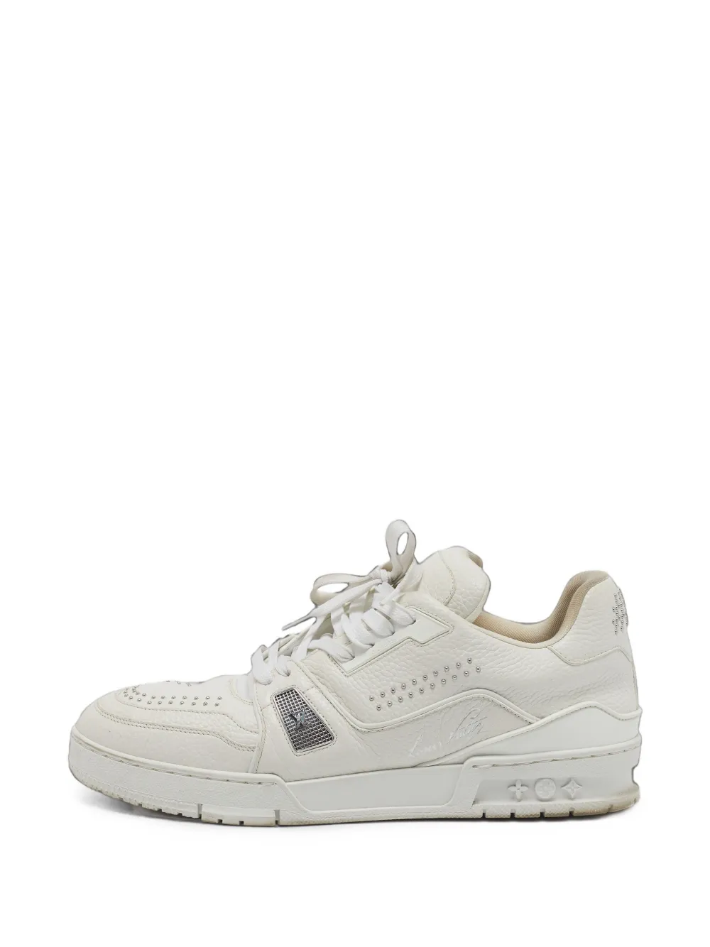 Louis Vuitton Pre-Owned LV Trainer Sneakers mit Nieten - Weiß