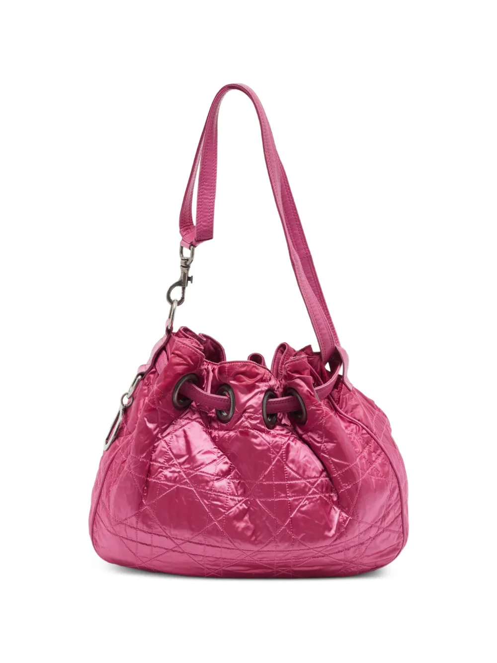 Christian Dior Pre-Owned 2007 Cannage drawstring shoulder bag - Rosa