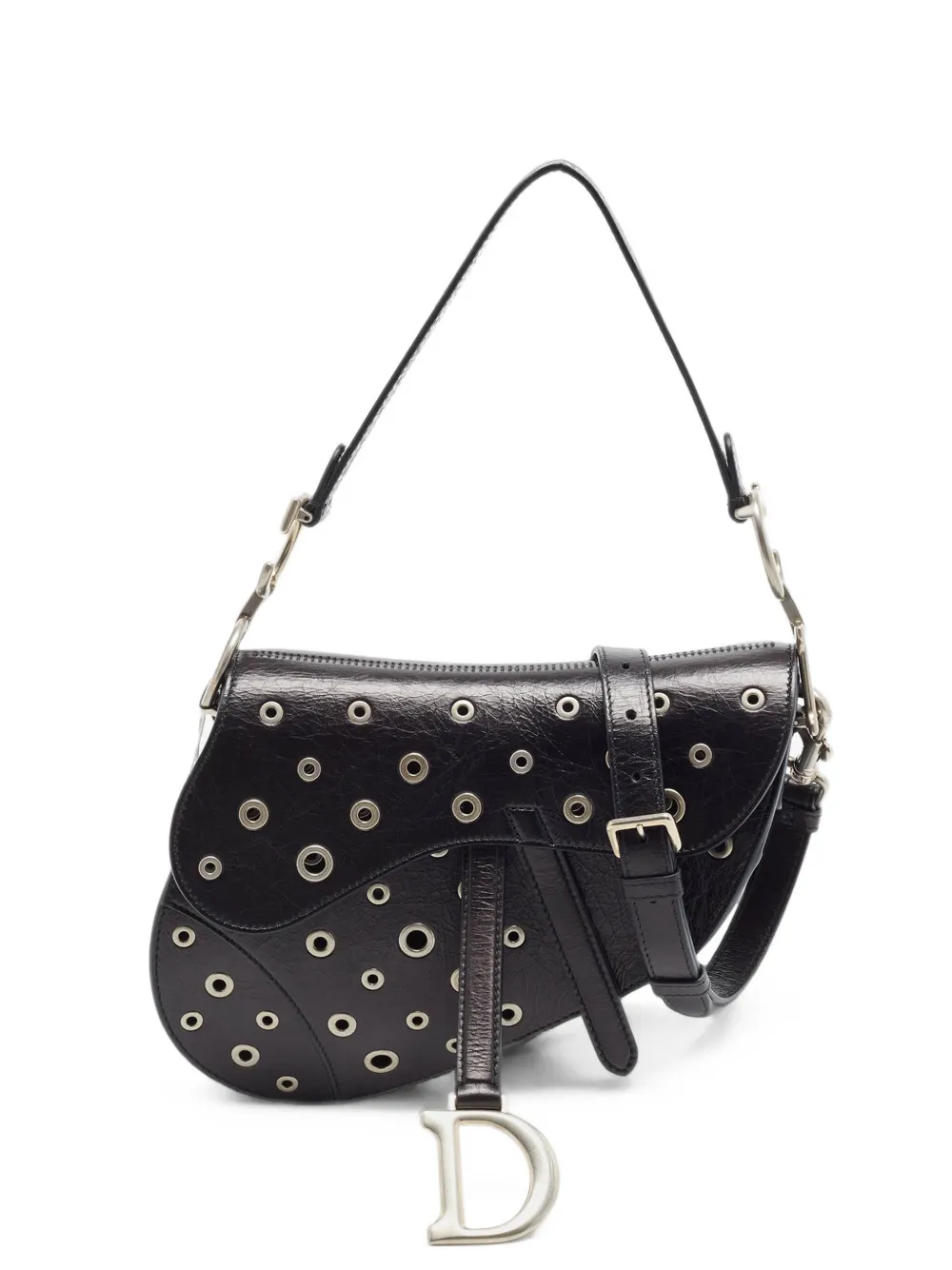 Christian Dior Pre-Owned Saddle eyelet tote bag - Noir Christian Dior Pre-Owned Saddle eyelet tote bag - Noir
