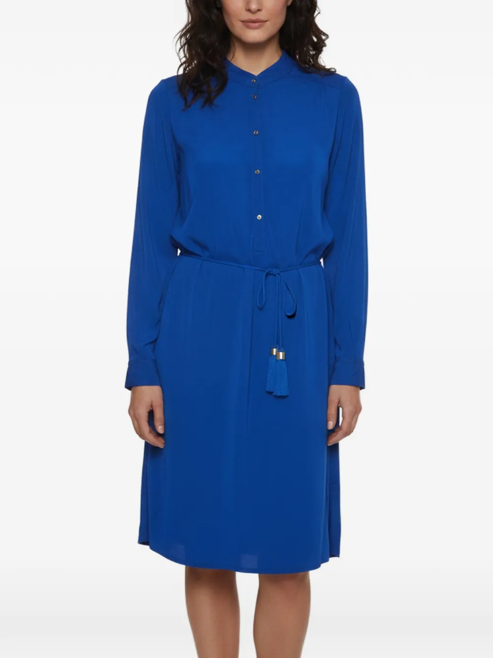 DVF Diane von Furstenberg long-sleeve jersey midi dress - Blu