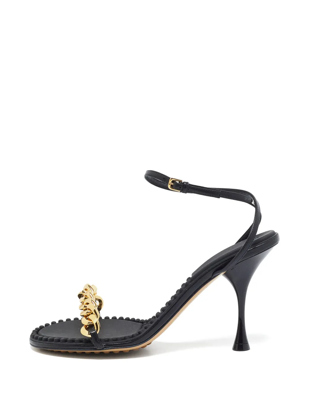 Bottega Veneta Pre-Owned sandales Dot à bride cheville - Noir Bottega Veneta Pre-Owned sandales Dot à bride cheville - Noir