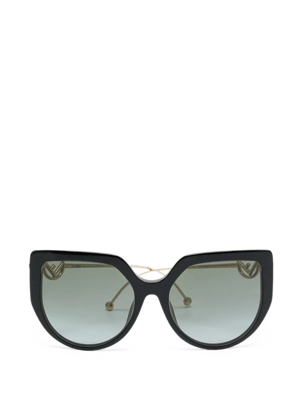 Fendi Pre-Owned lunettes de soleil F Is Fendi à monture papillon - Noir Fendi Pre-Owned lunettes de soleil F Is Fendi à monture papillon - Noir