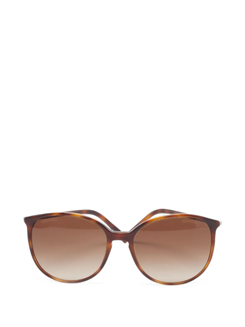CHANEL Pre-Owned lunettes de soleil 5278 à monture papillon et logo CC - Marron CHANEL Pre-Owned lunettes de soleil 5278 à monture papillon et logo CC - Marron