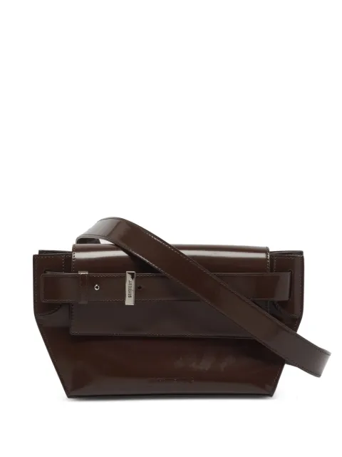 Jacquemus Pre-Owned Capri patent leather messenger bag