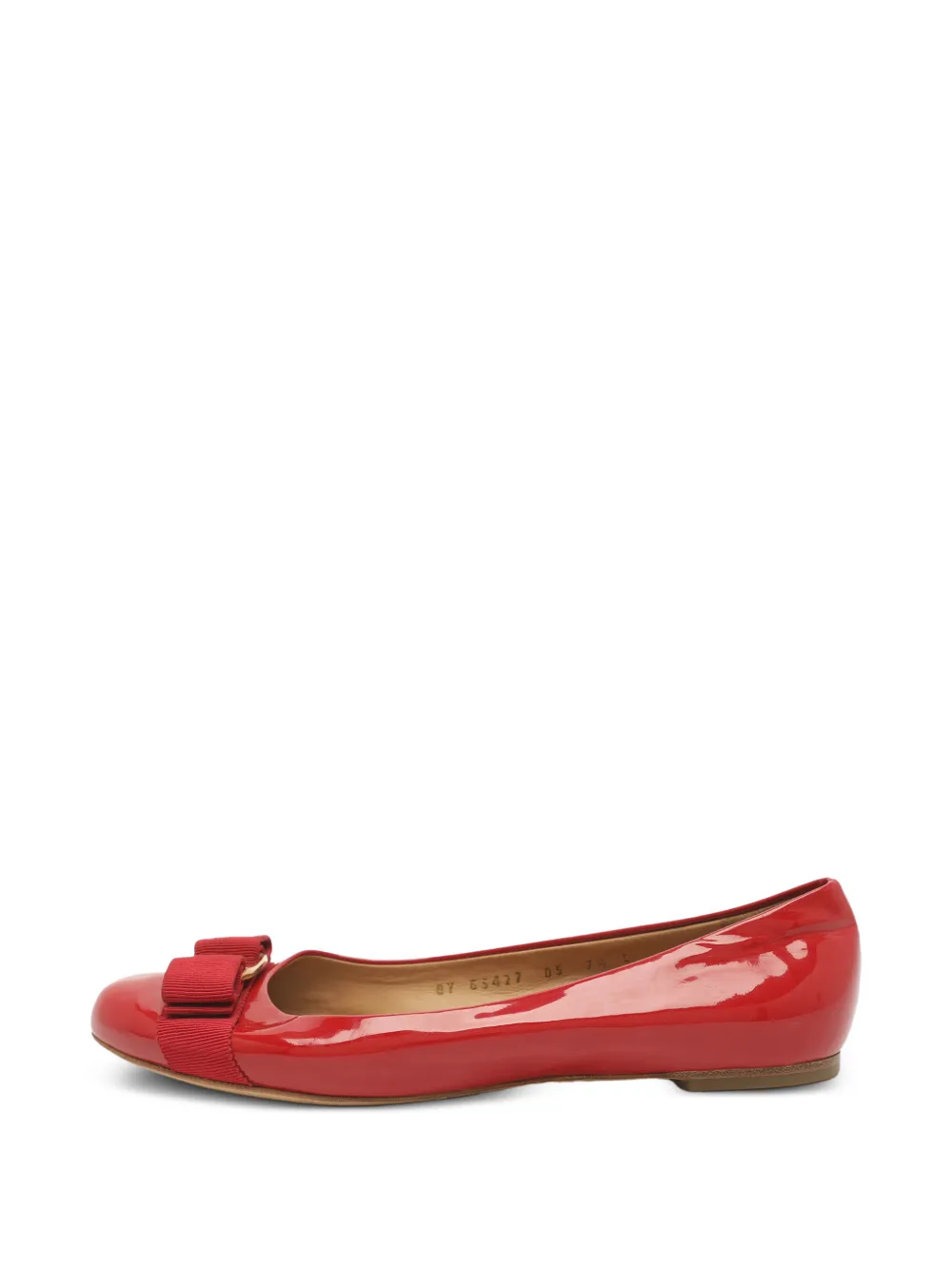 Ferragamo Pre-Owned ballerines Varina Vara à nœud - Rouge Ferragamo Pre-Owned ballerines Varina Vara à nœud - Rouge