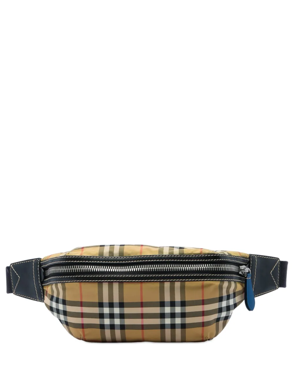 Burberry Pre-Owned sac banane Sonny format moyen en nylon à motif House Check (2018-2023) - Tons neutres Burberry Pre-Owned sac banane Sonny format moyen en nylon à motif House Check (2018-2023) - Tons neutres