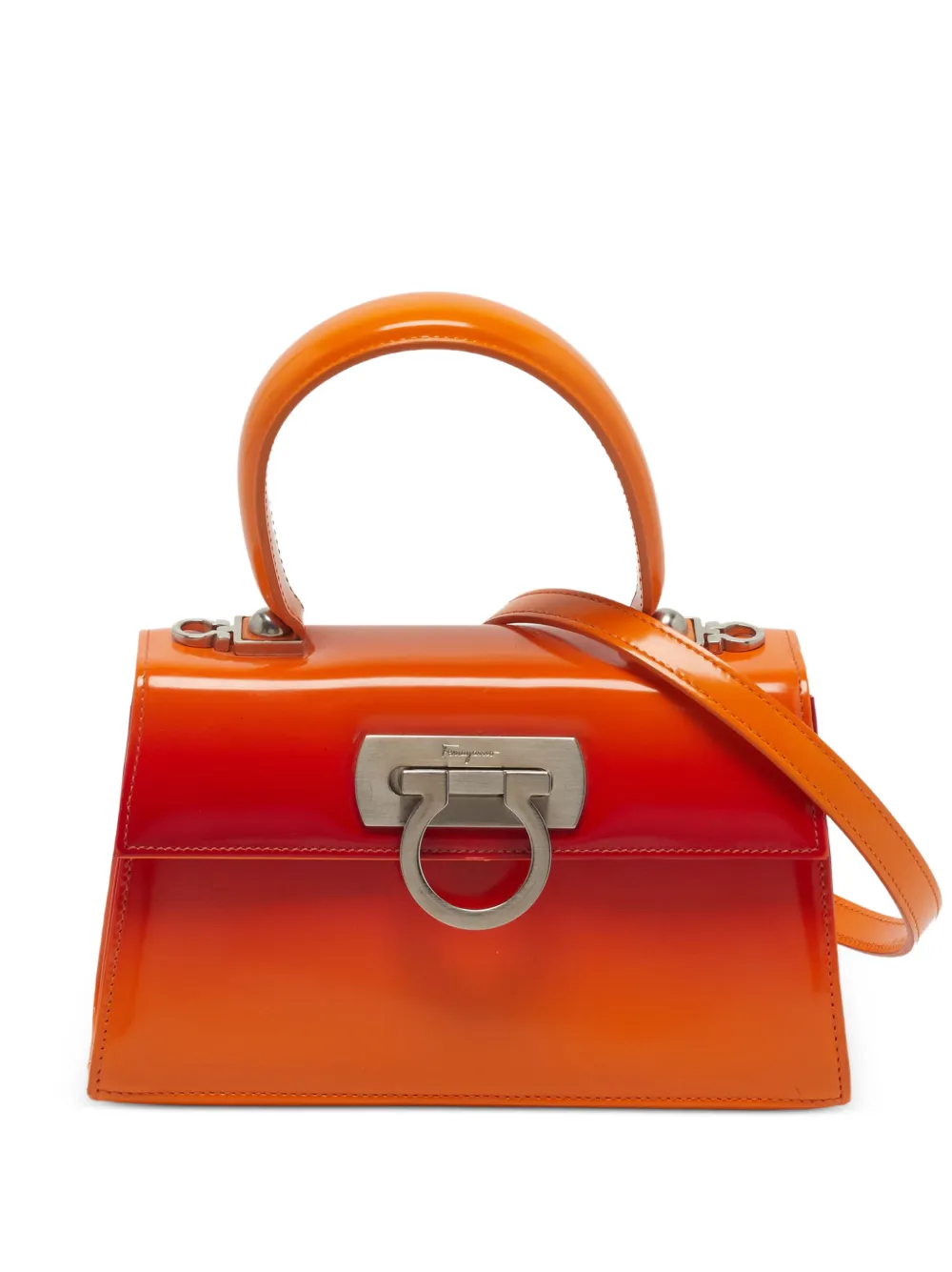 Ferragamo Pre-Owned Gancini ombré tote bag - Arancione