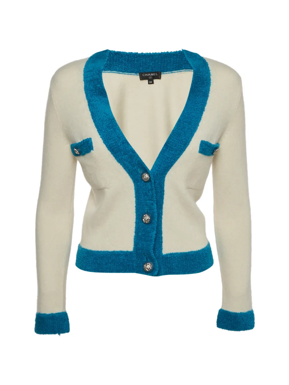 CHANEL Pre-Owned button-front cardigan - Toni neutri