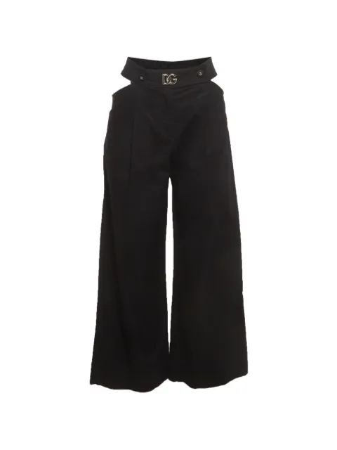 Dolce & Gabbana Pre-Owned cut-out wide-leg trousers