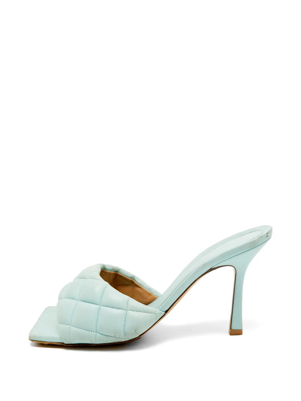 Bottega Veneta Pre-Owned sandales Lido matelassées - Bleu Bottega Veneta Pre-Owned sandales Lido matelassées - Bleu