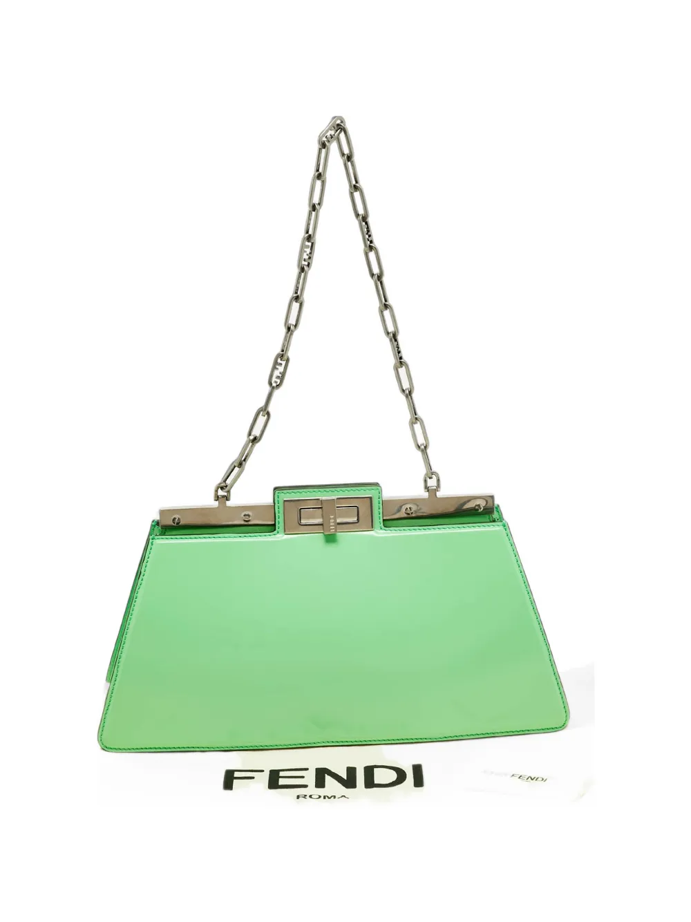 Fendi Pre-Owned medium Peekaboo shoulder bag - Verde