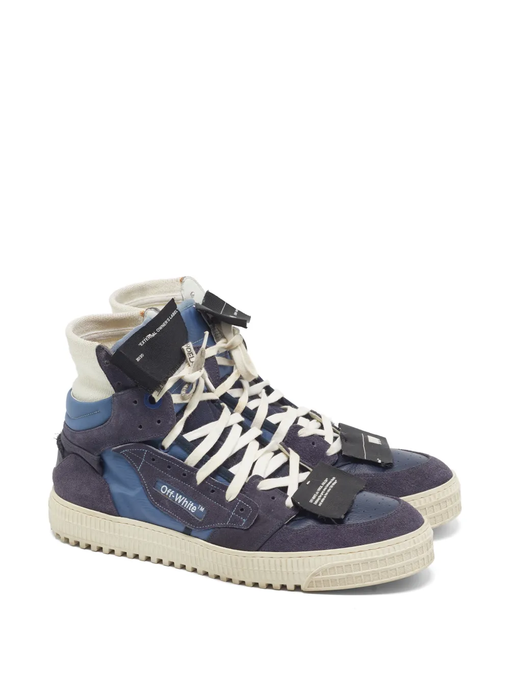 Off-White Pre-Owned 3.0 Off Court High-Top-Sneakers - Blau