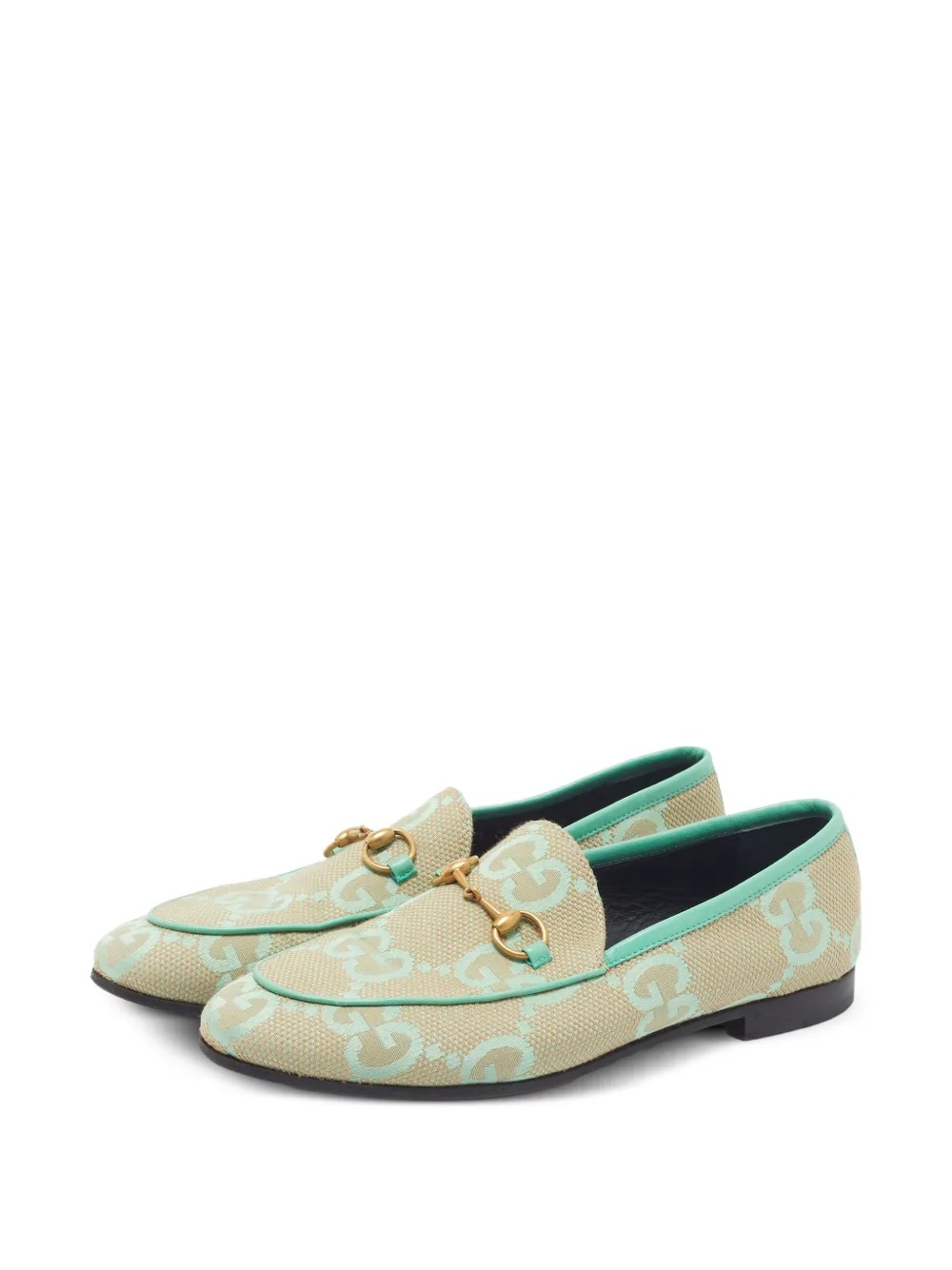 Gucci Pre-Owned mocassins Jordaan à détail de mors GG - Tons neutres