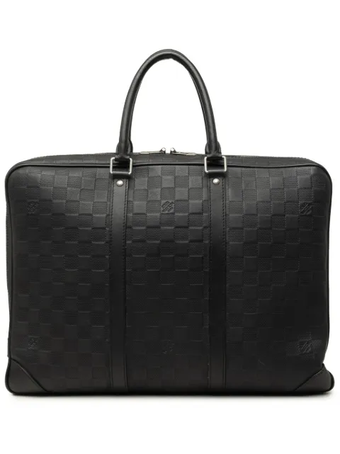 Louis Vuitton Pre-Owned bolso portadocumentos Voyage de piel Damier Infini 2018