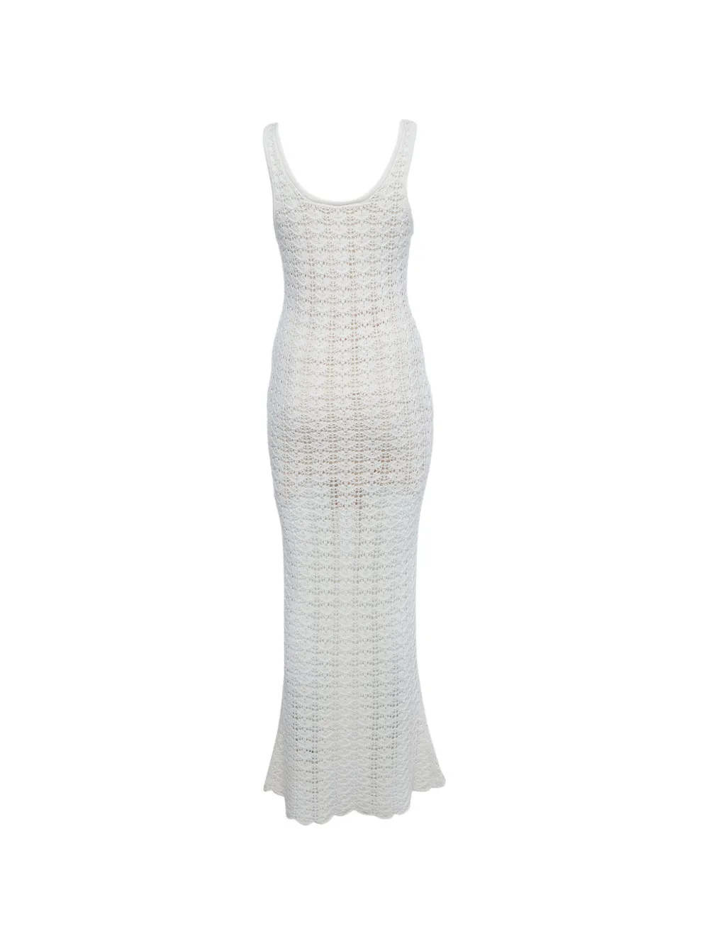 alice + olivia Veronique pointelle knit maxi dress - Toni neutri