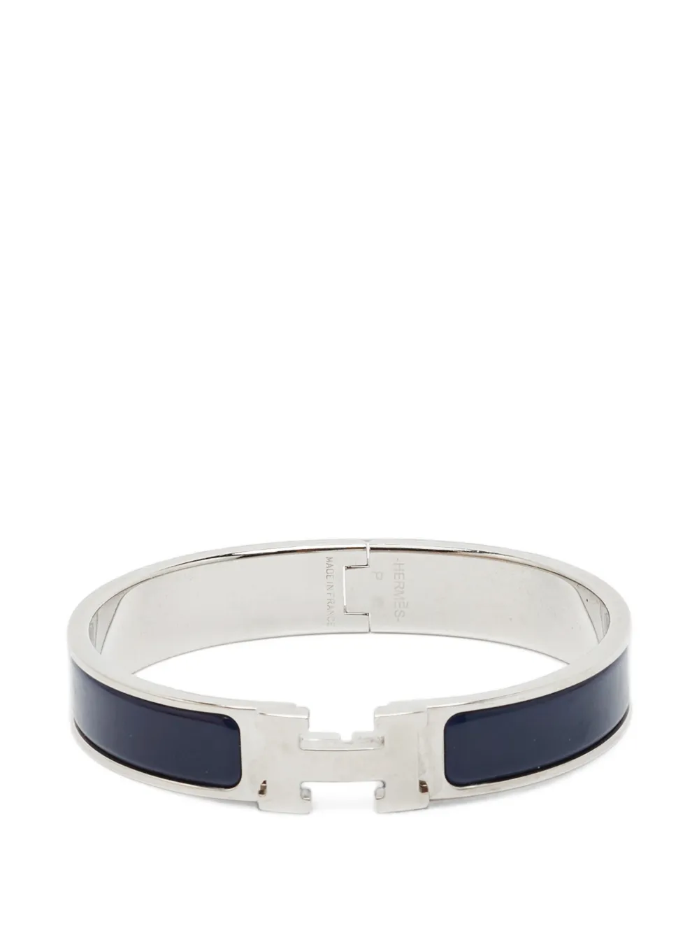 Hermès Pre-Owned Clic H enamel bracelet - Argent