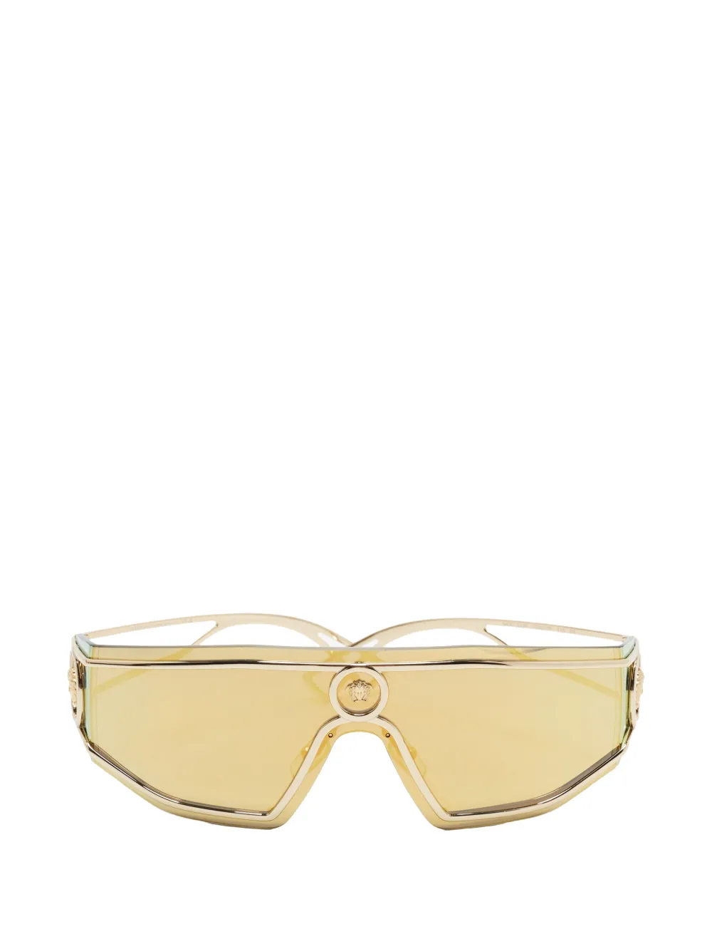 Versace Pre-Owned lunettes de soleil Medusa à monture carrée - Or Versace Pre-Owned lunettes de soleil Medusa à monture carrée - Or