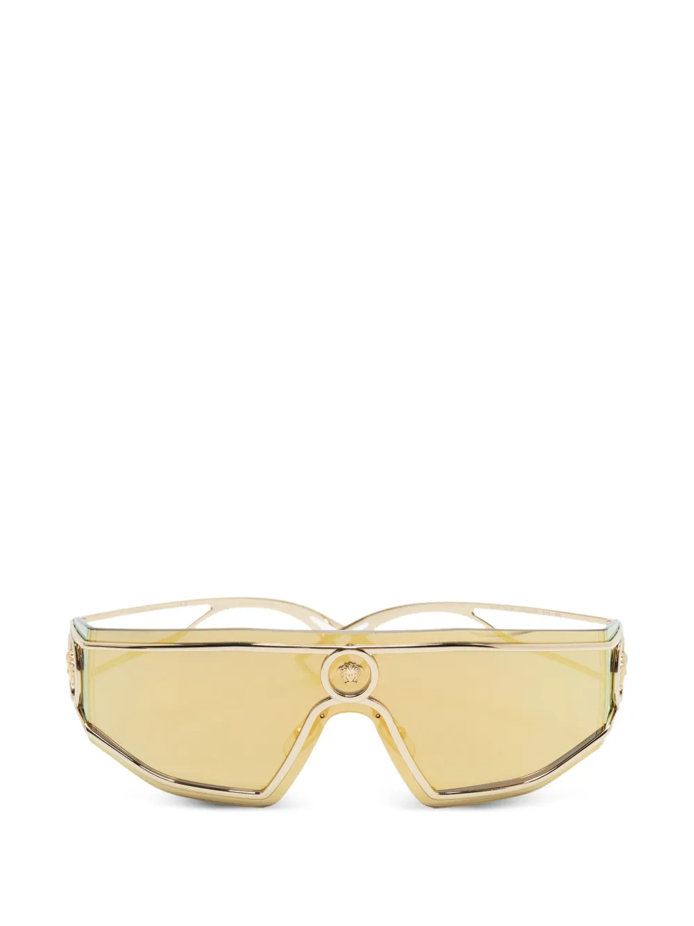 Versace Pre-Owned Sonnenbrille mit Medusa-Verzierung - Gold