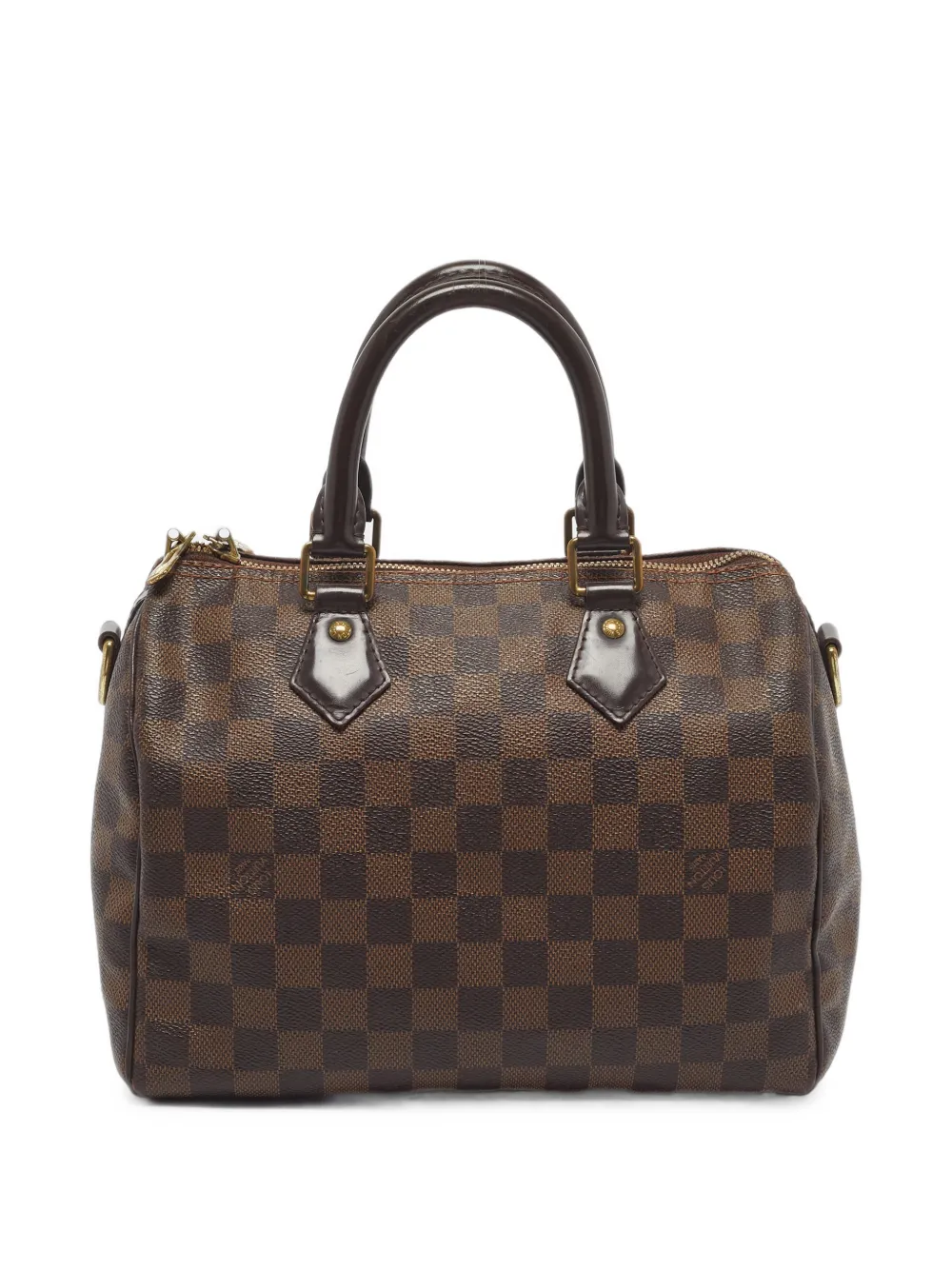Louis Vuitton Pre-Owned 2014 Speedy Bandoulière 25 Damier Ebene shopper Bruin