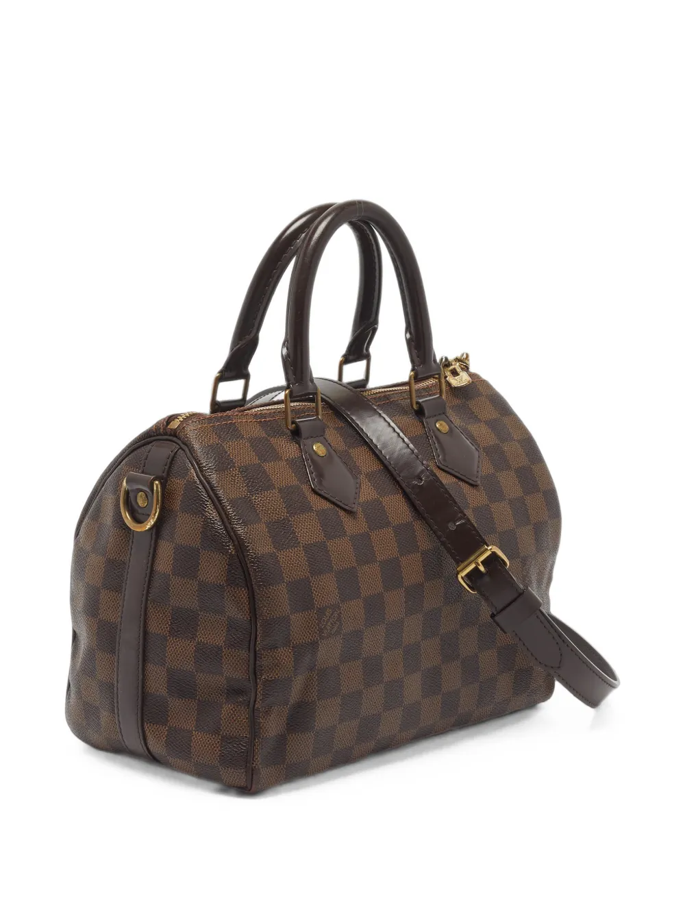 Louis Vuitton Pre-Owned 2014 Speedy Bandoulière 25 Damier Ebene shopper Bruin